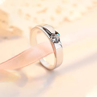 925 Sterling Silver Minimalist Couple Rings