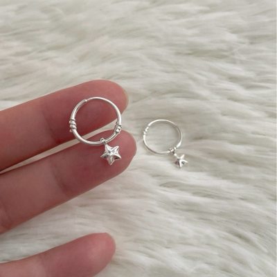 S925 Silver Star Ear Buckles
