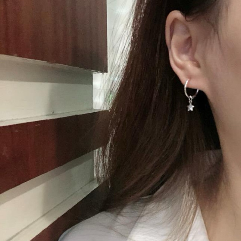 S925 Silver Star Ear Buckles