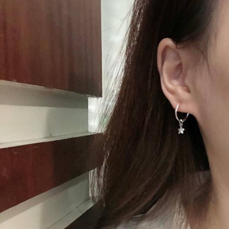 S925 Silver Star Ear Buckles