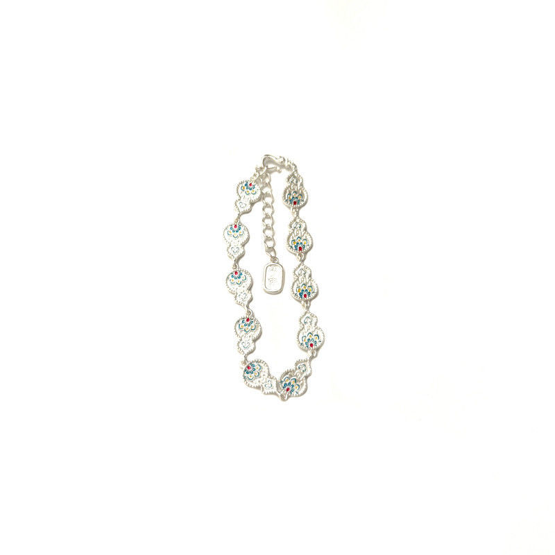 Chinese Style Enamel Gourd Women's Bracelet
