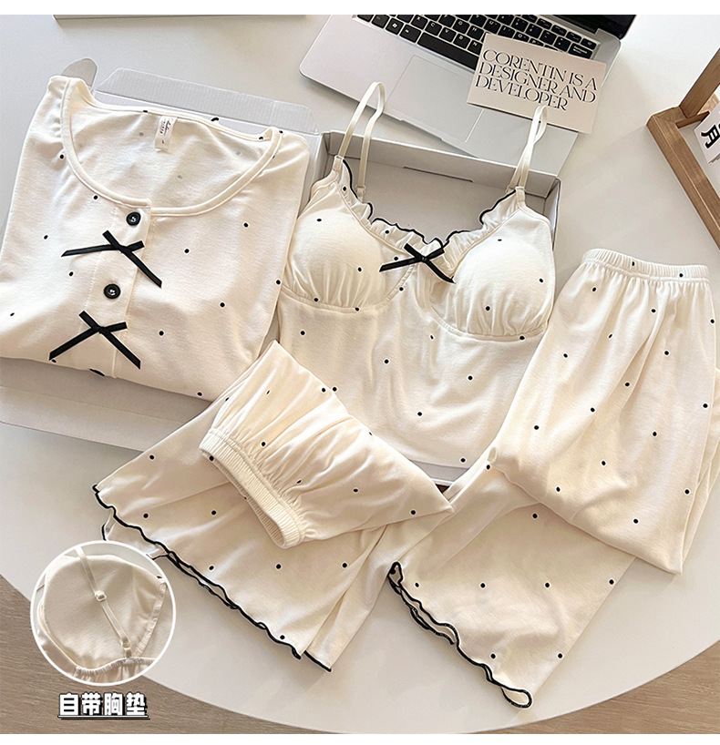 Women's Polka Dot Modal Pajama Set