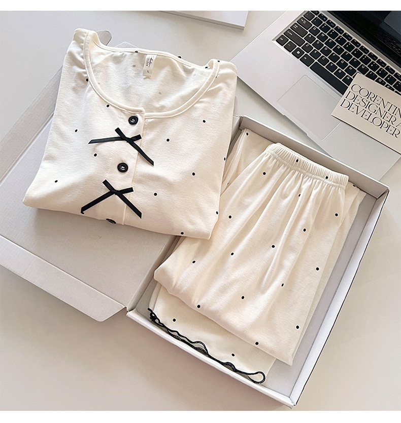 Women's Polka Dot Modal Pajama Set