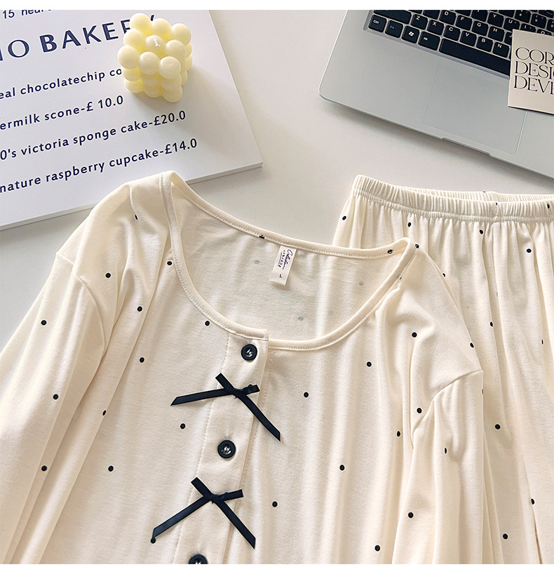 Women's Polka Dot Modal Pajama Set