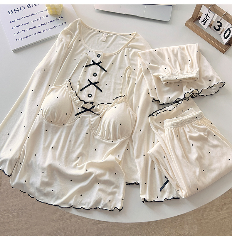 Women's Polka Dot Modal Pajama Set