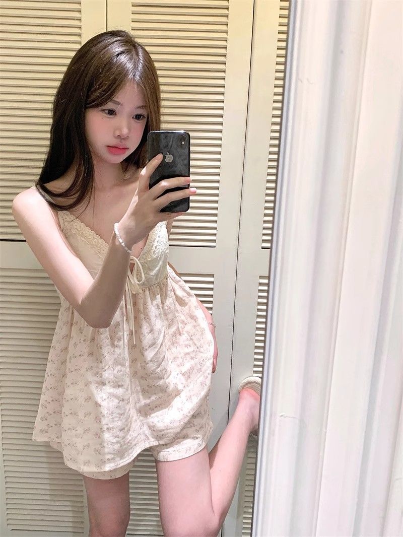 Cotton Cami Top Shorts Set