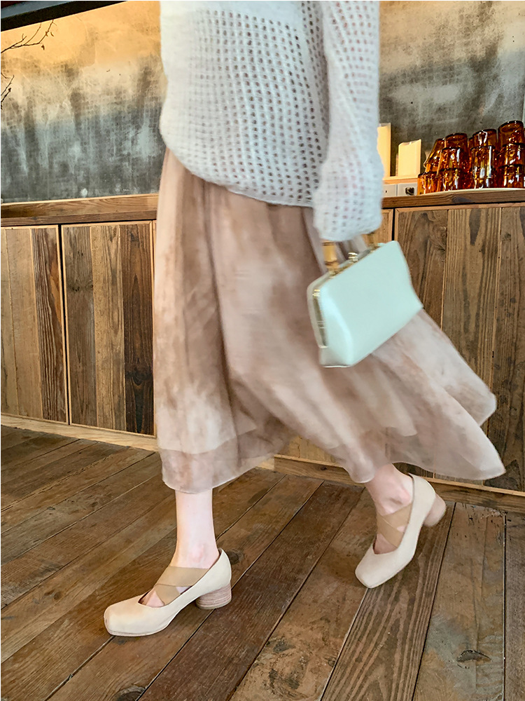 Cross Strap Mary Jane Shoes