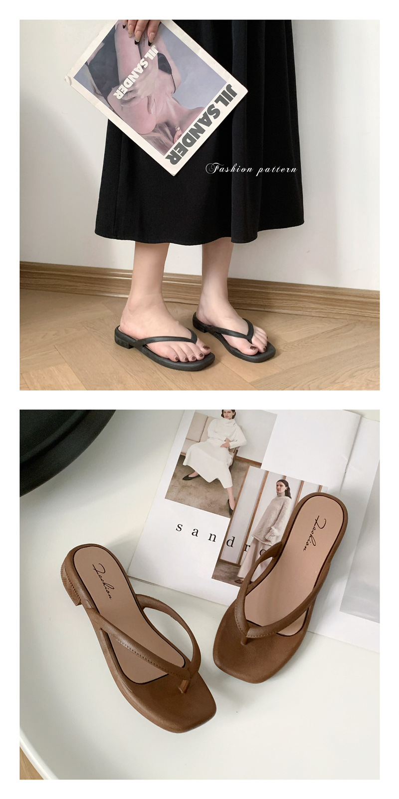 Summer Clip-toe PVC Slippers