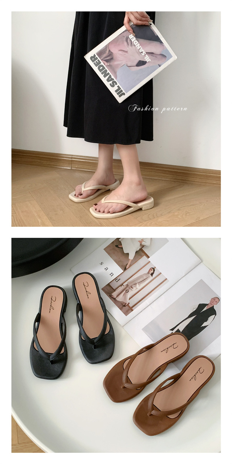 Summer Clip-toe PVC Slippers