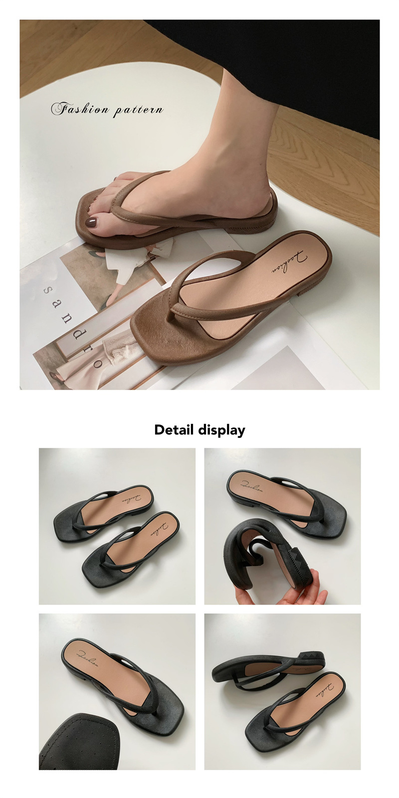 Summer Clip-toe PVC Slippers