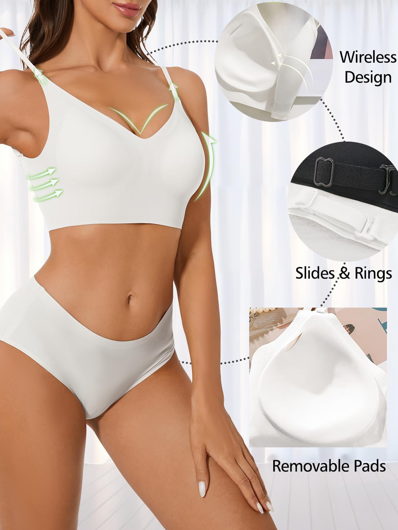 Seamless U-back Wireless Bra