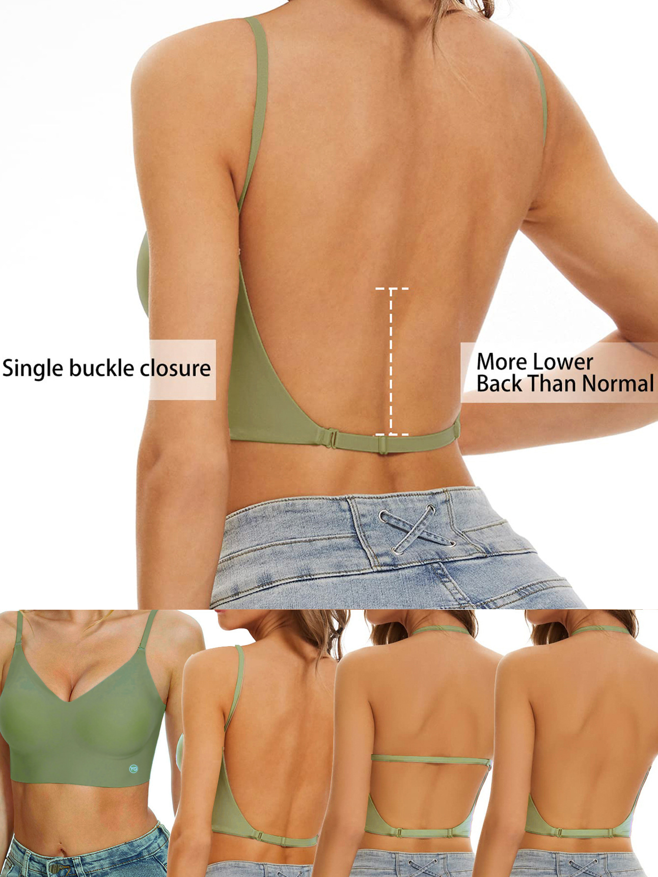 Seamless U-back Wireless Bra
