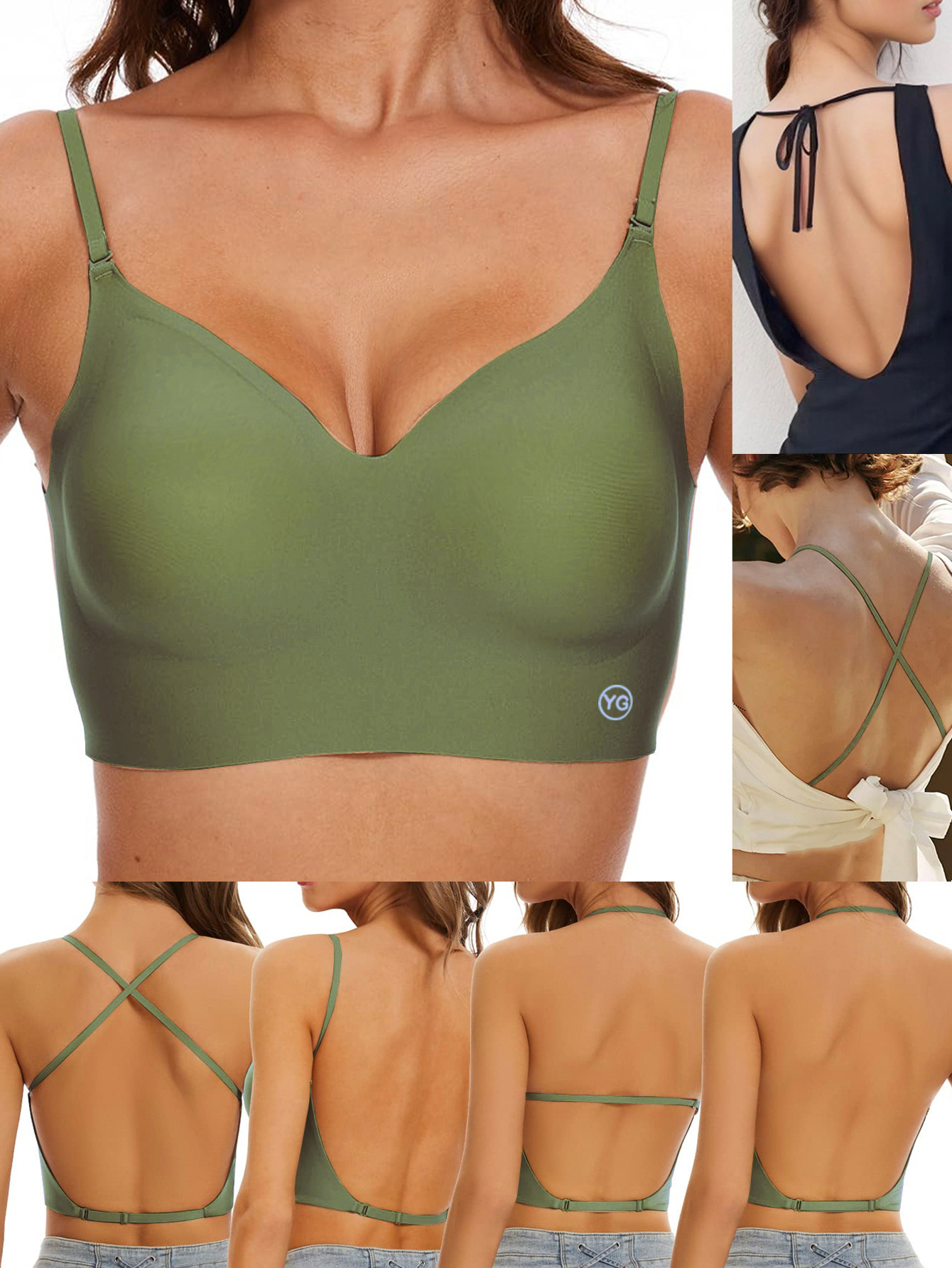 Seamless U-back Wireless Bra