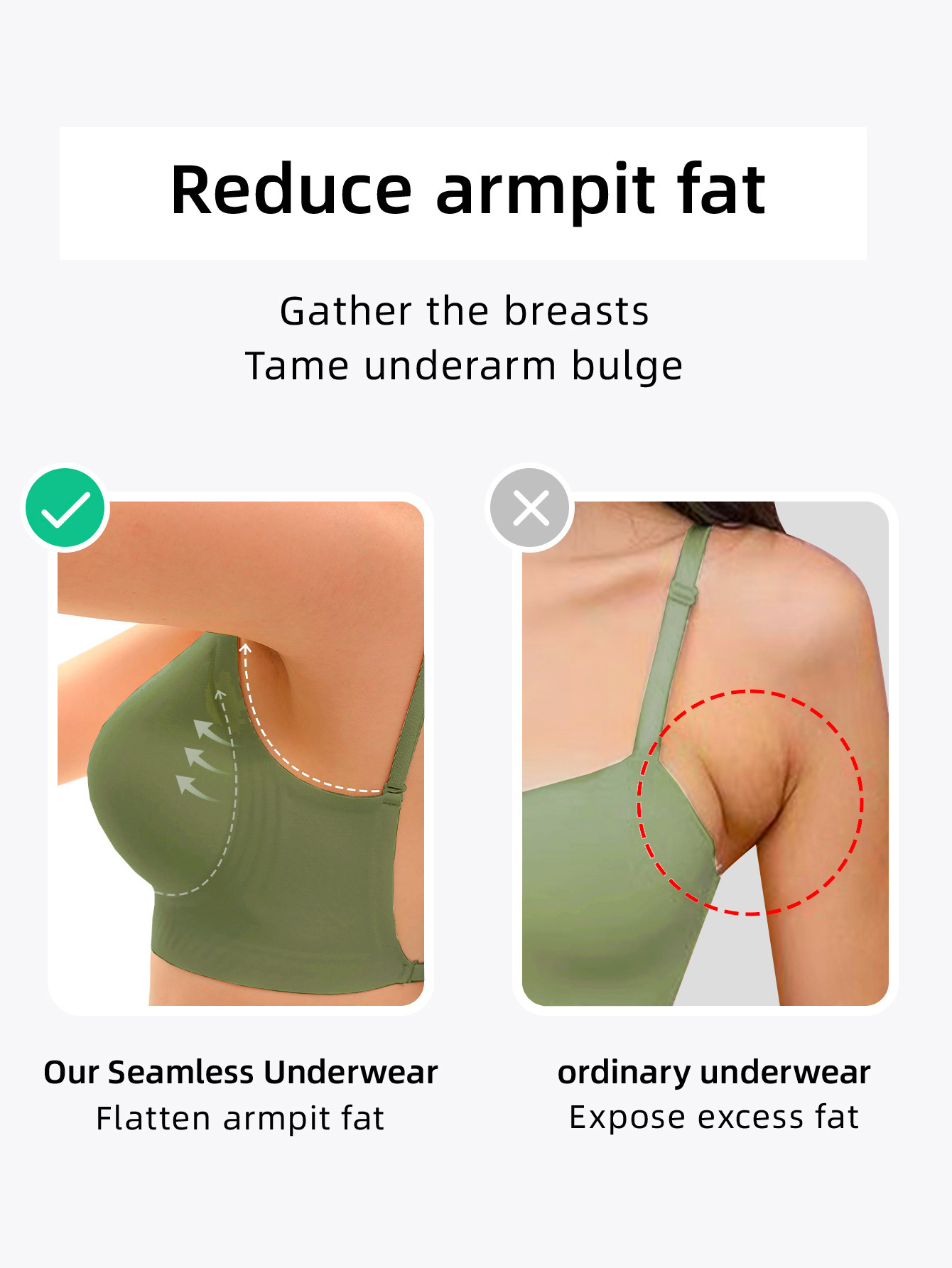 Seamless U-back Wireless Bra