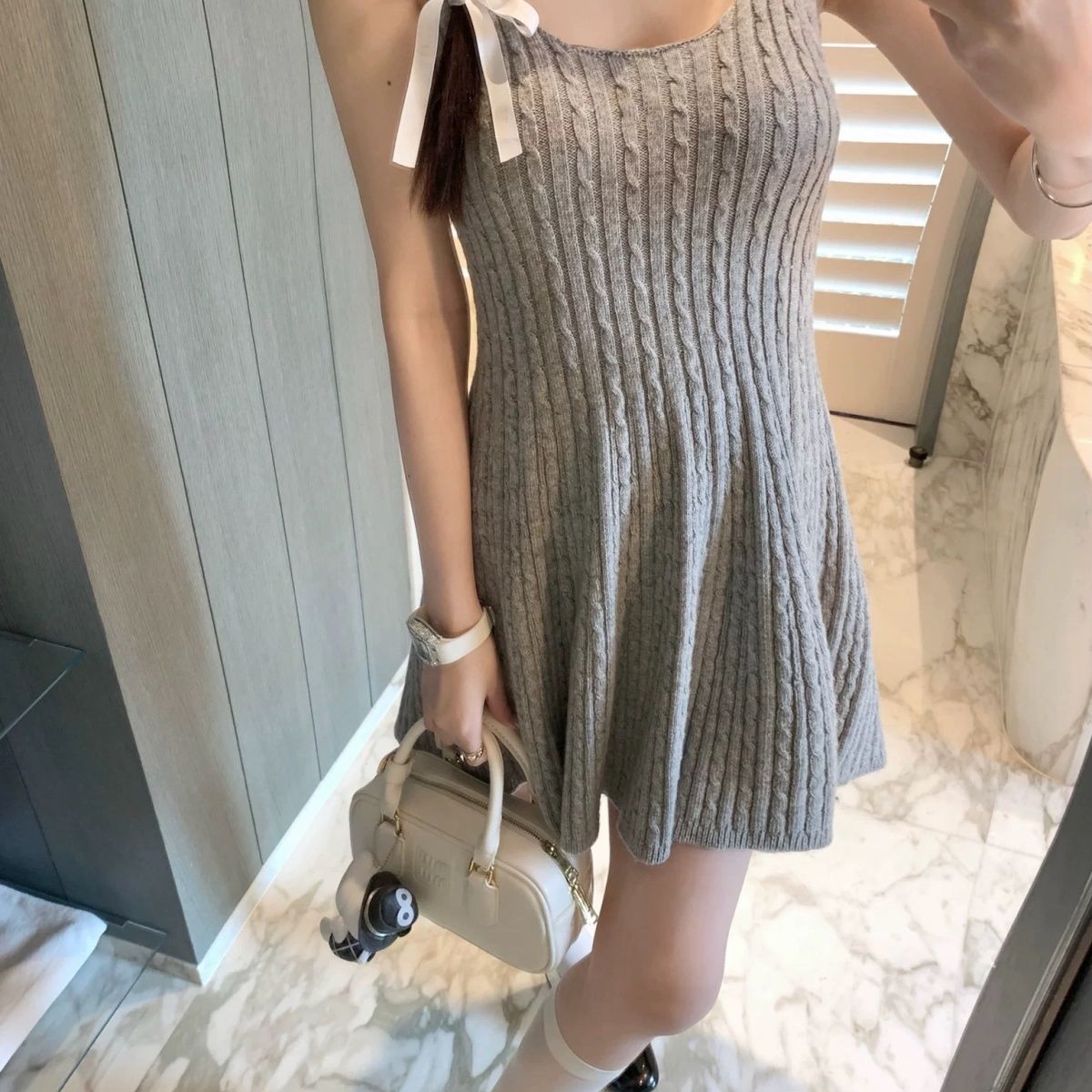 French Knit Cami Summer Dress