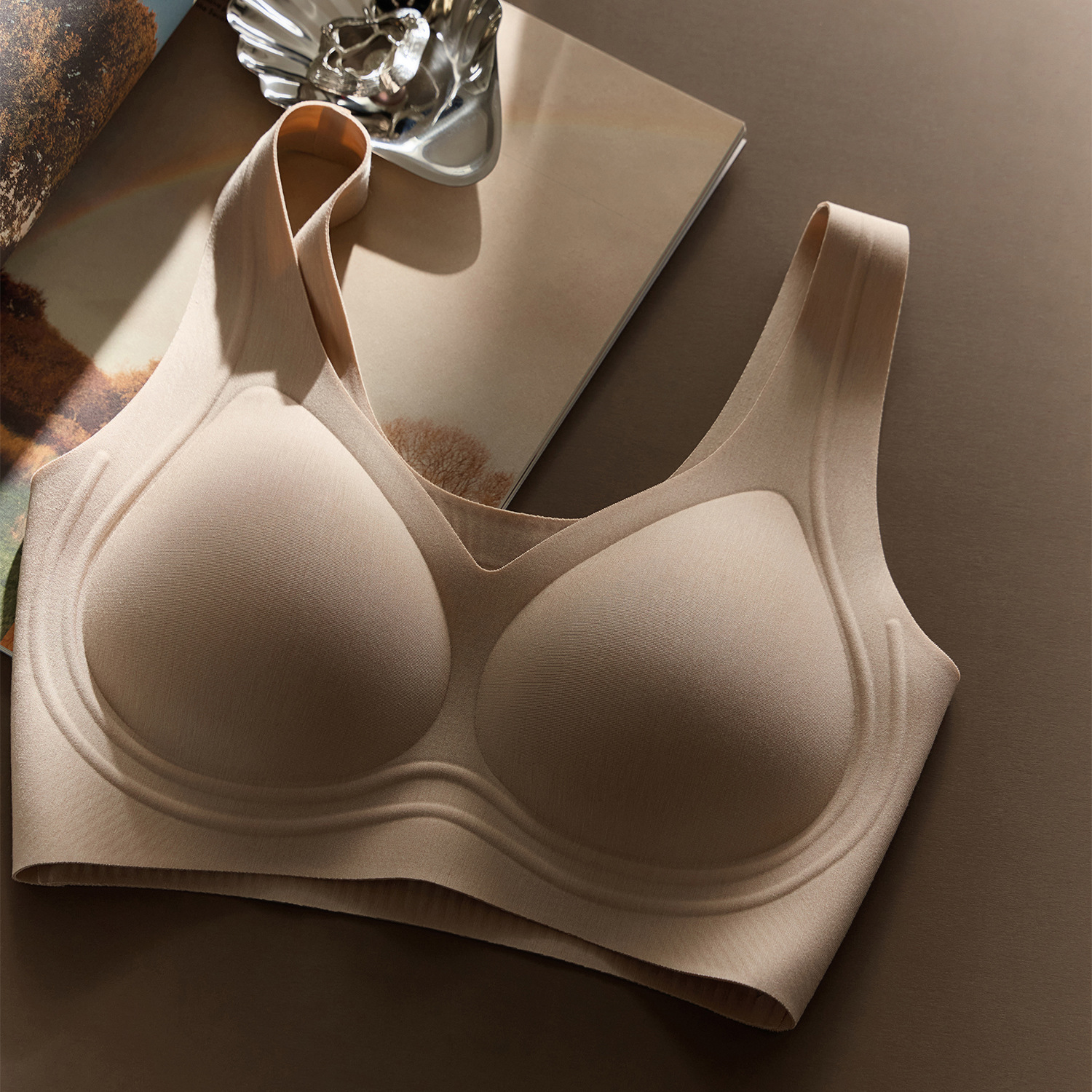 Women's Seamless Push Vest Bra