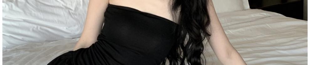 One-shoulder Sleeveless Dress