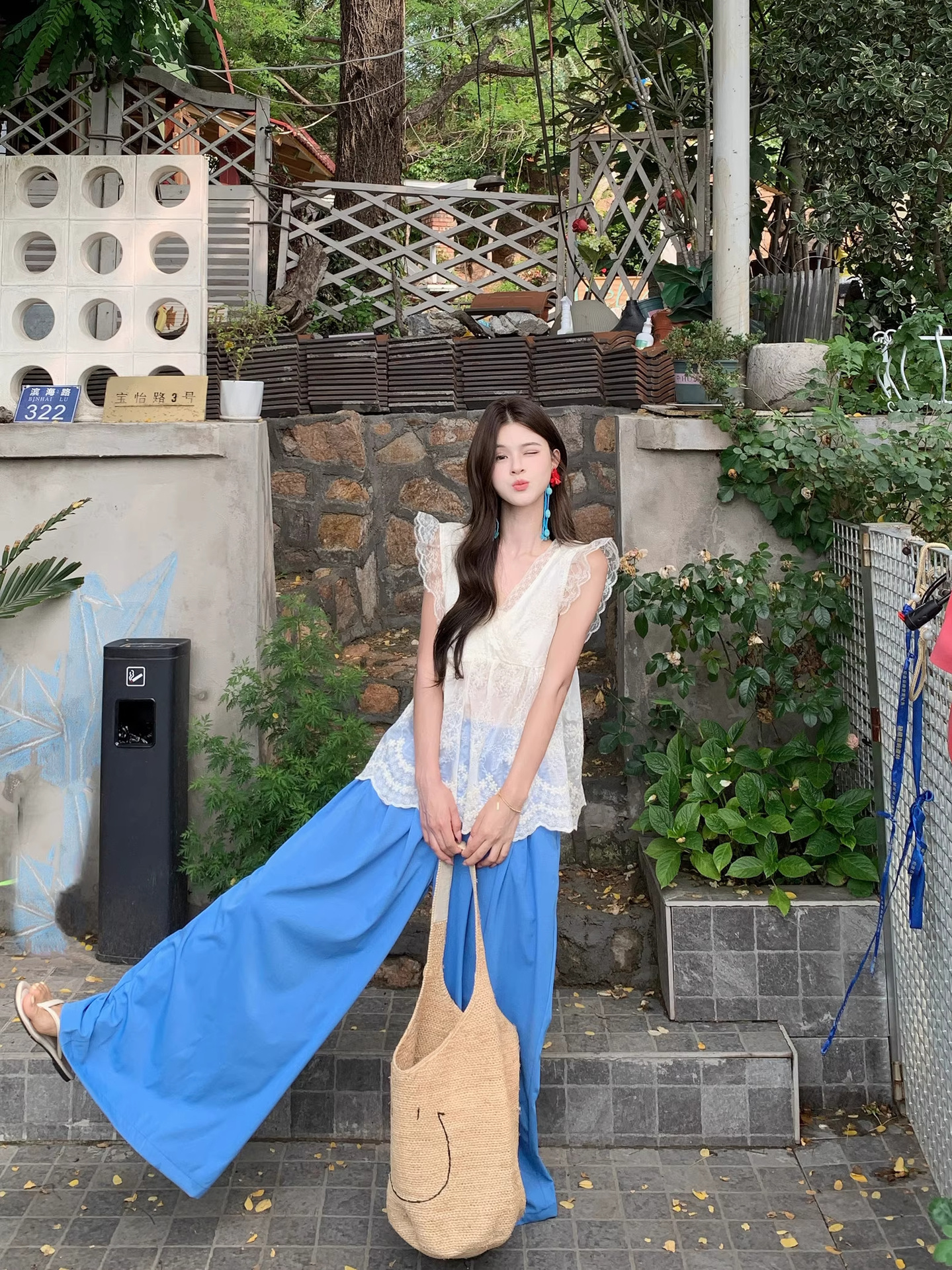 Summer Sweet Lace Chiffon Suit