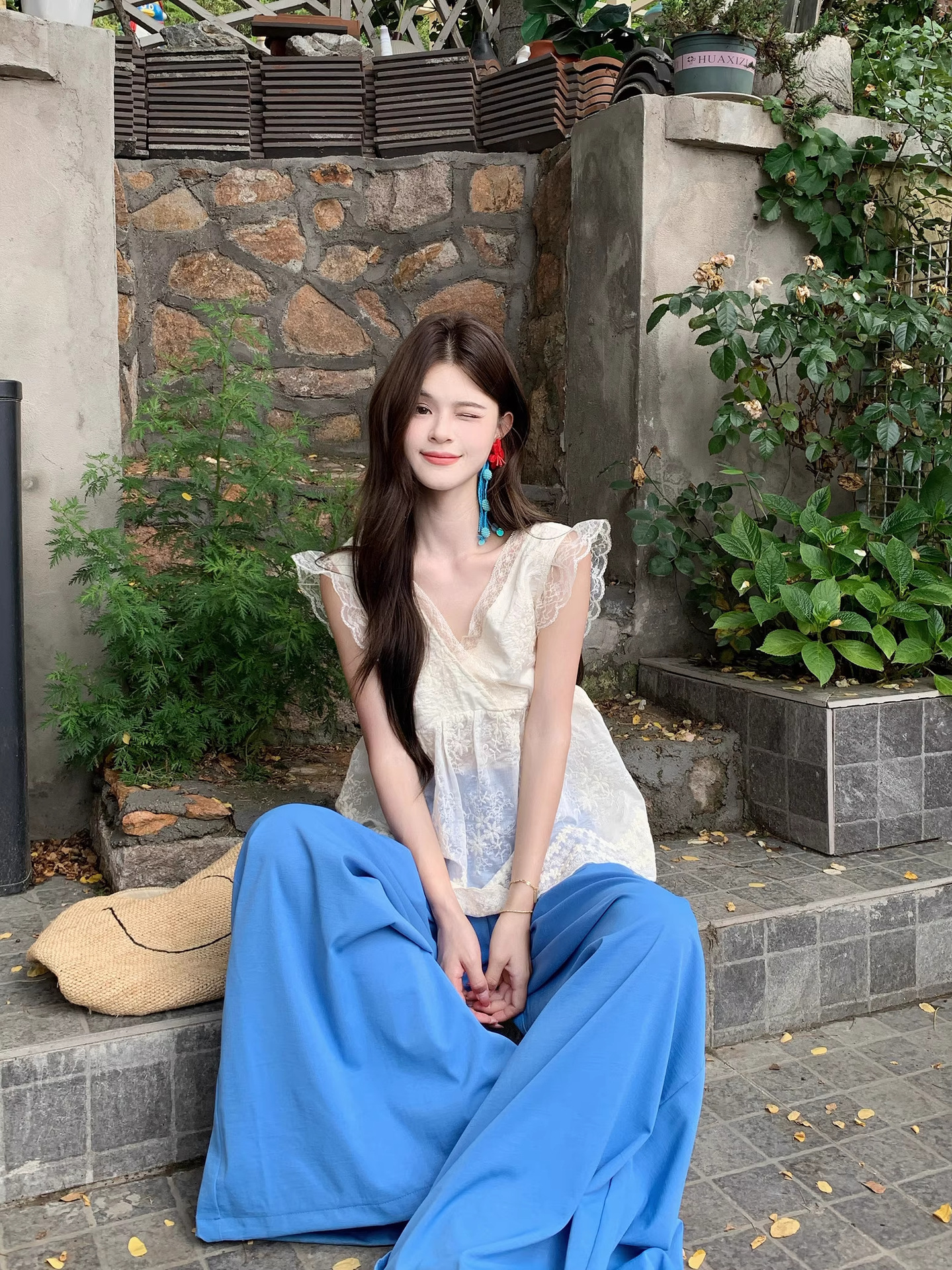 Summer Sweet Lace Chiffon Suit