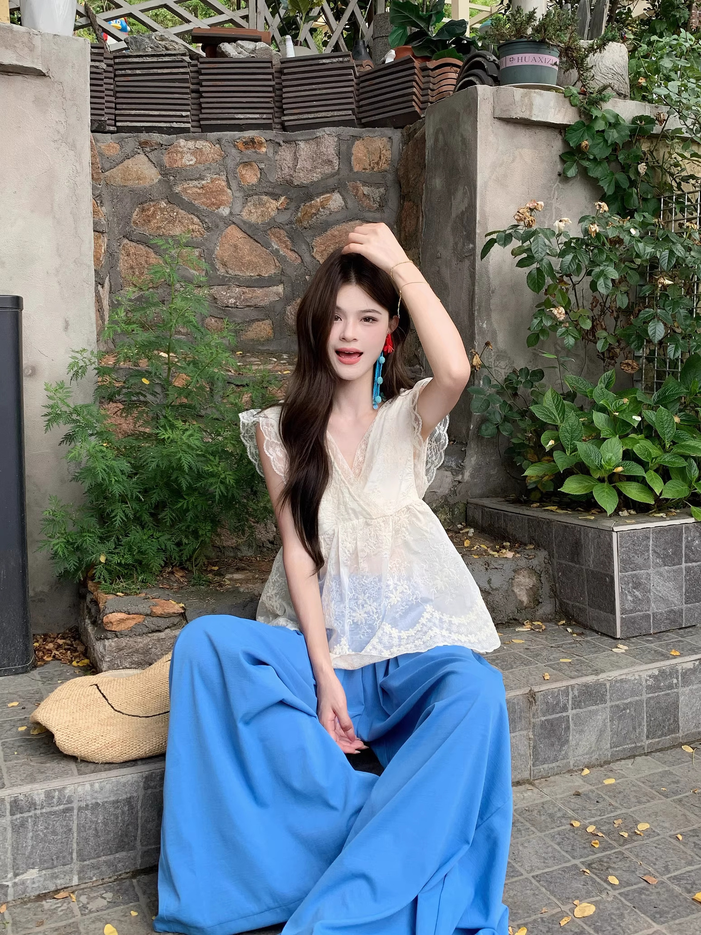 Summer Sweet Lace Chiffon Suit