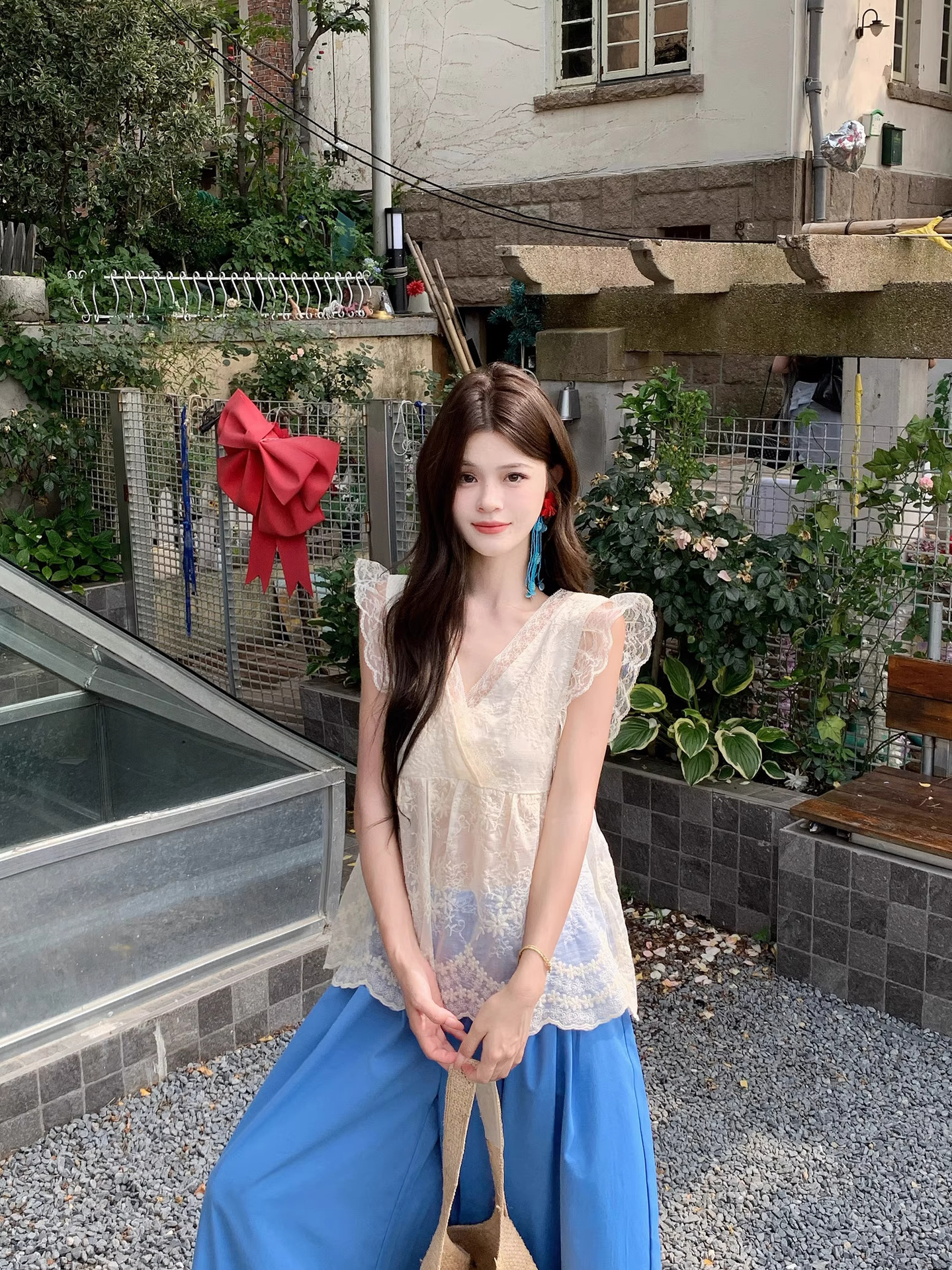 Summer Sweet Lace Chiffon Suit