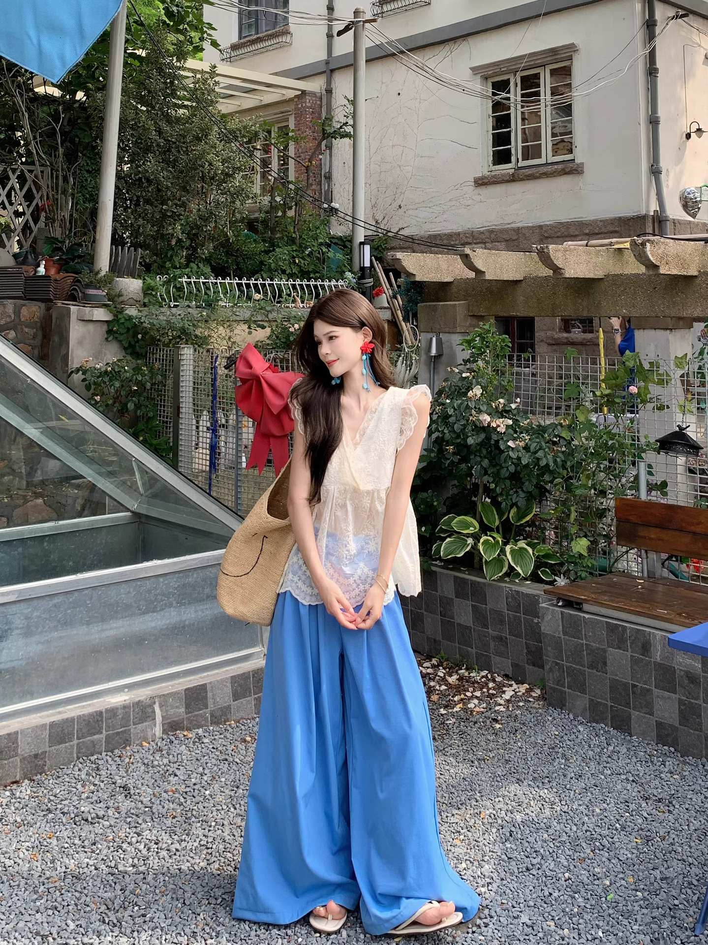 Summer Sweet Lace Chiffon Suit