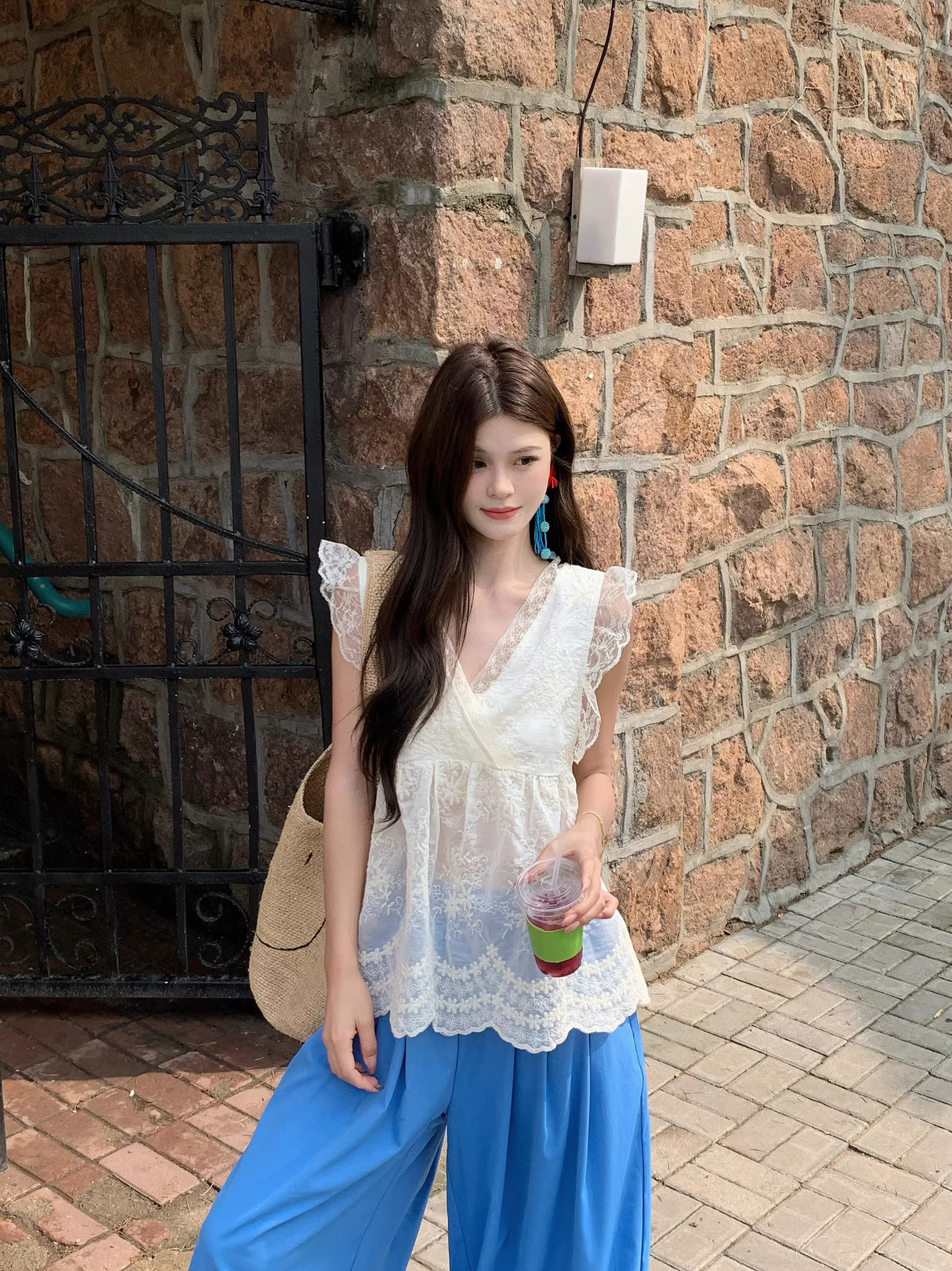 Summer Sweet Lace Chiffon Suit