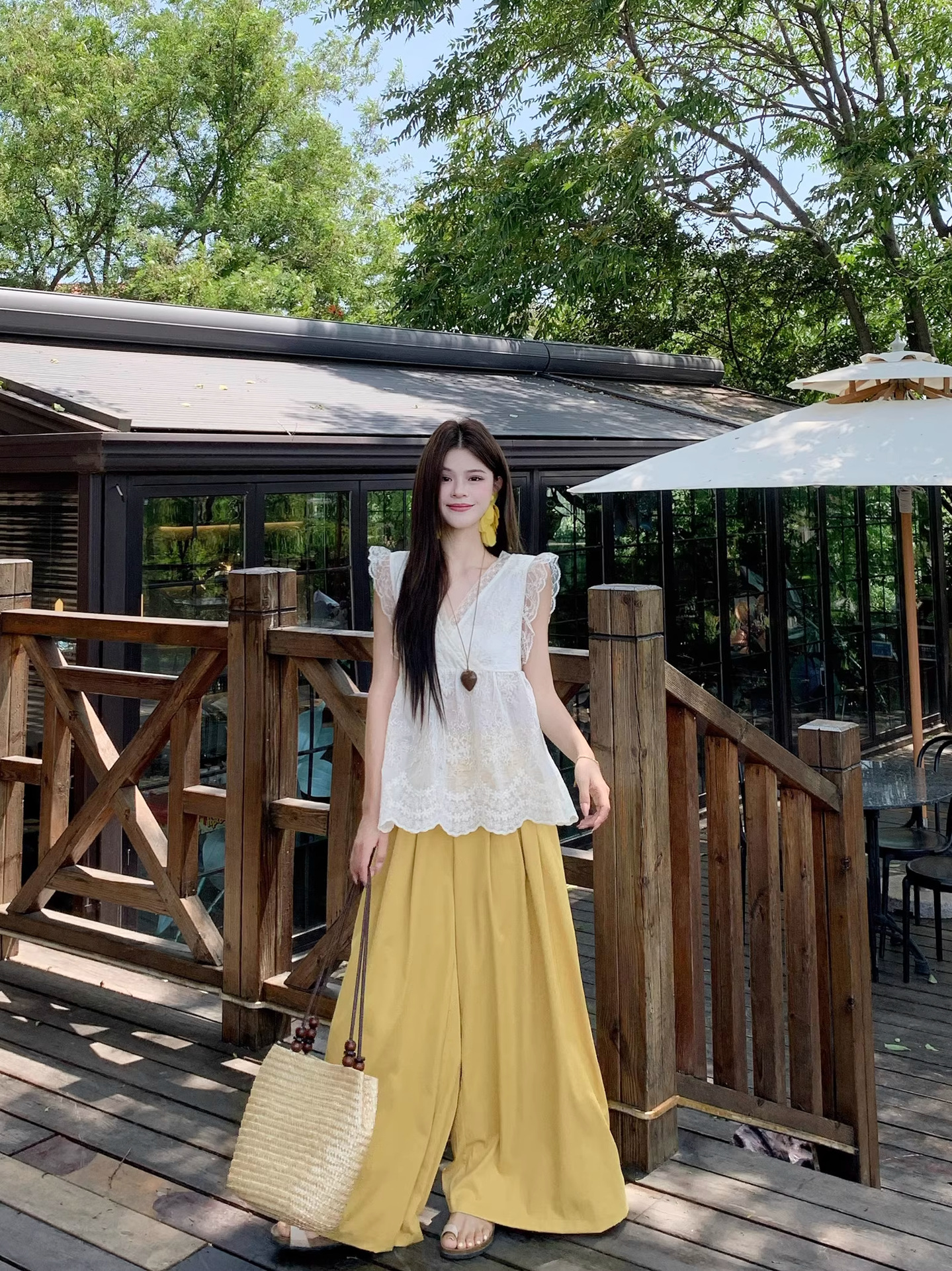 Summer Sweet Lace Chiffon Suit