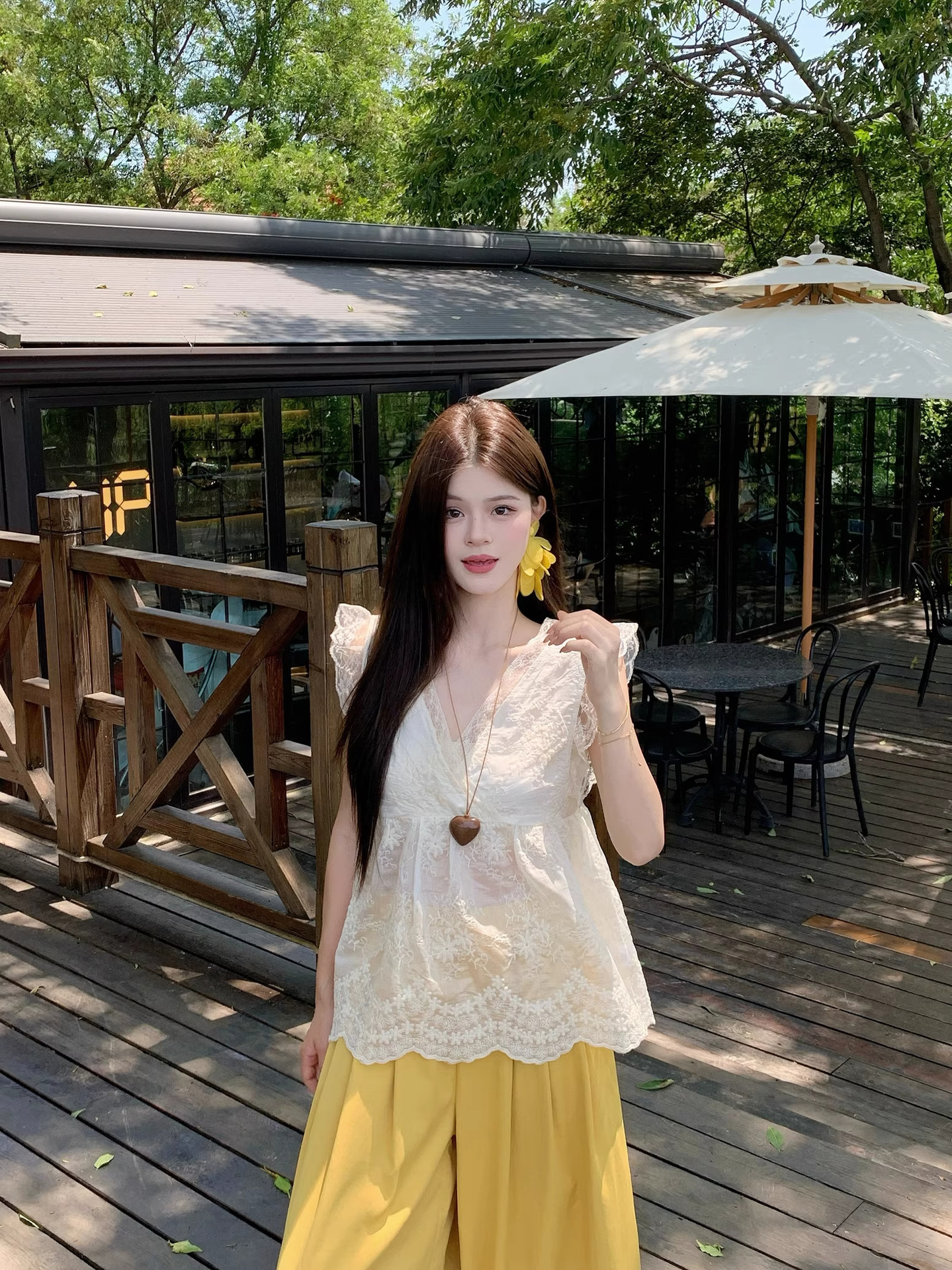 Summer Sweet Lace Chiffon Suit