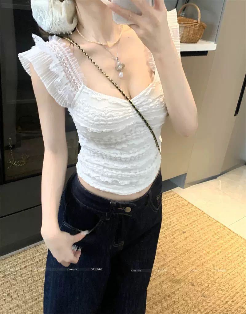 Sweet Women's Lace V-neck Cami Top
