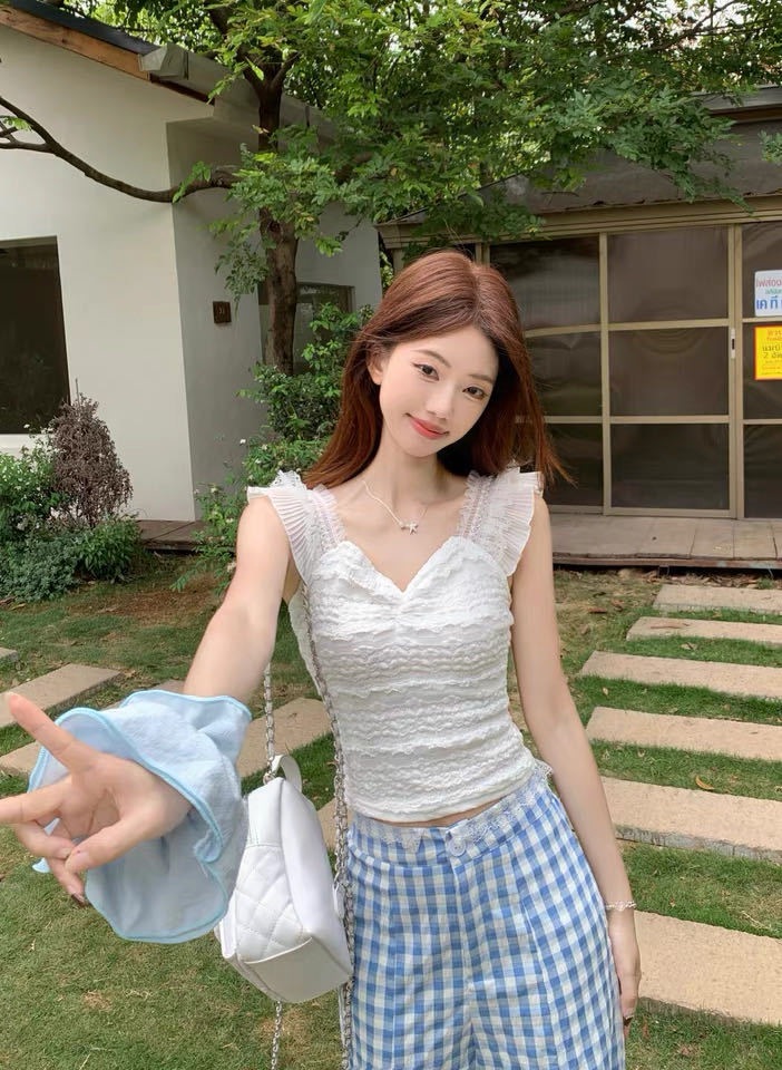 Sweet Women's Lace V-neck Cami Top