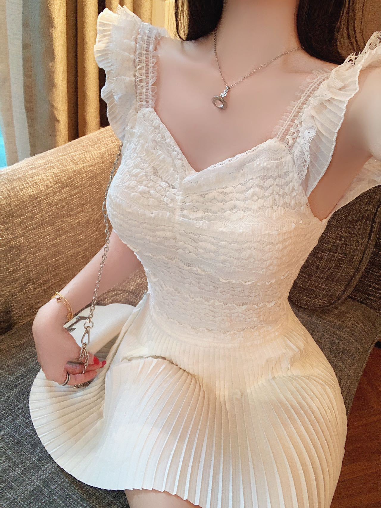 Sweet Women's Lace V-neck Cami Top