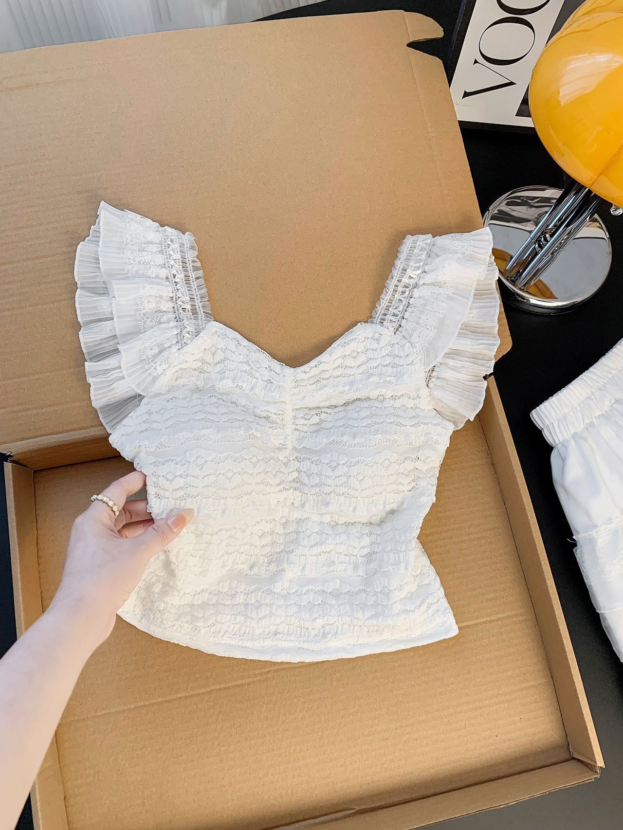 Sweet Women's Lace V-neck Cami Top