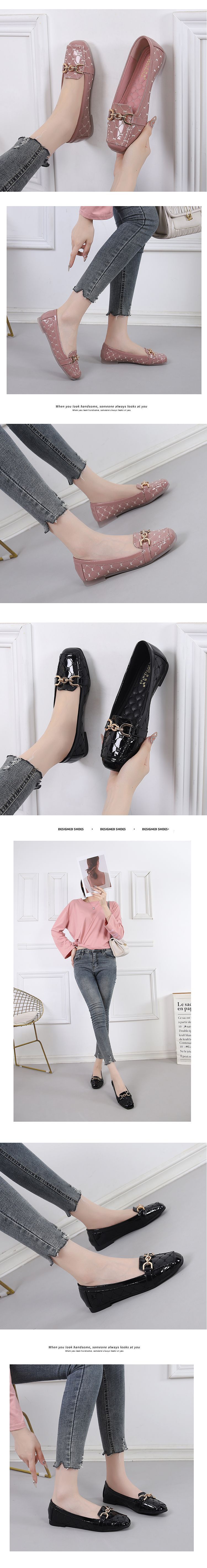 Women's Square Toe Flat Shoes