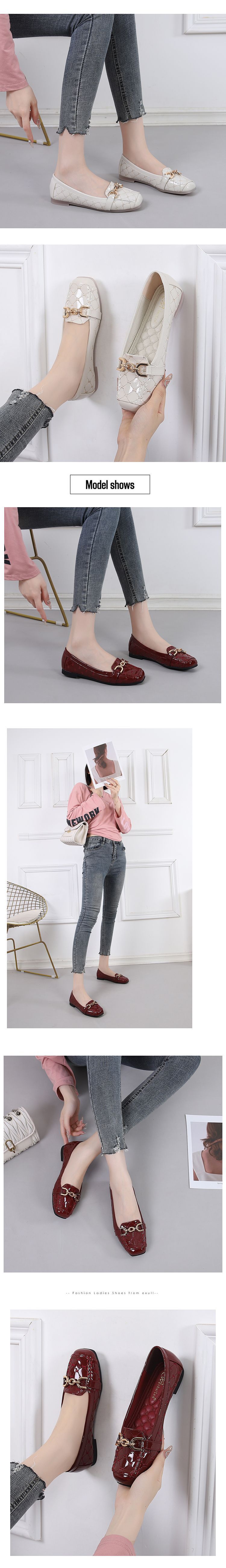 Women's Square Toe Flat Shoes