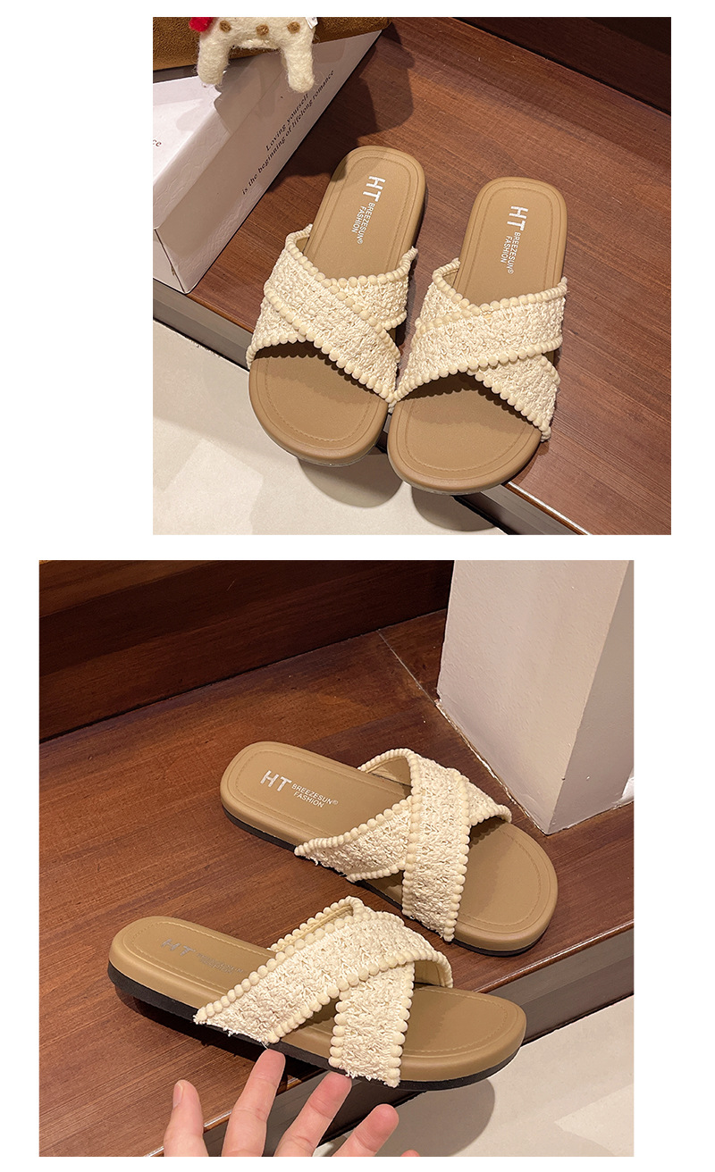 French Retro Cross Strap Women Sandals