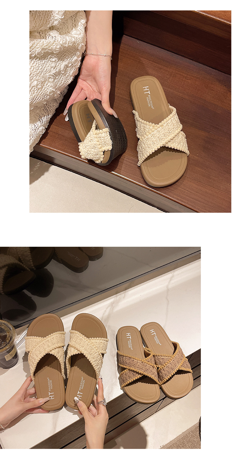 French Retro Cross Strap Women Sandals