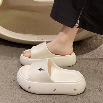Star Decor Thick Sole Slippers