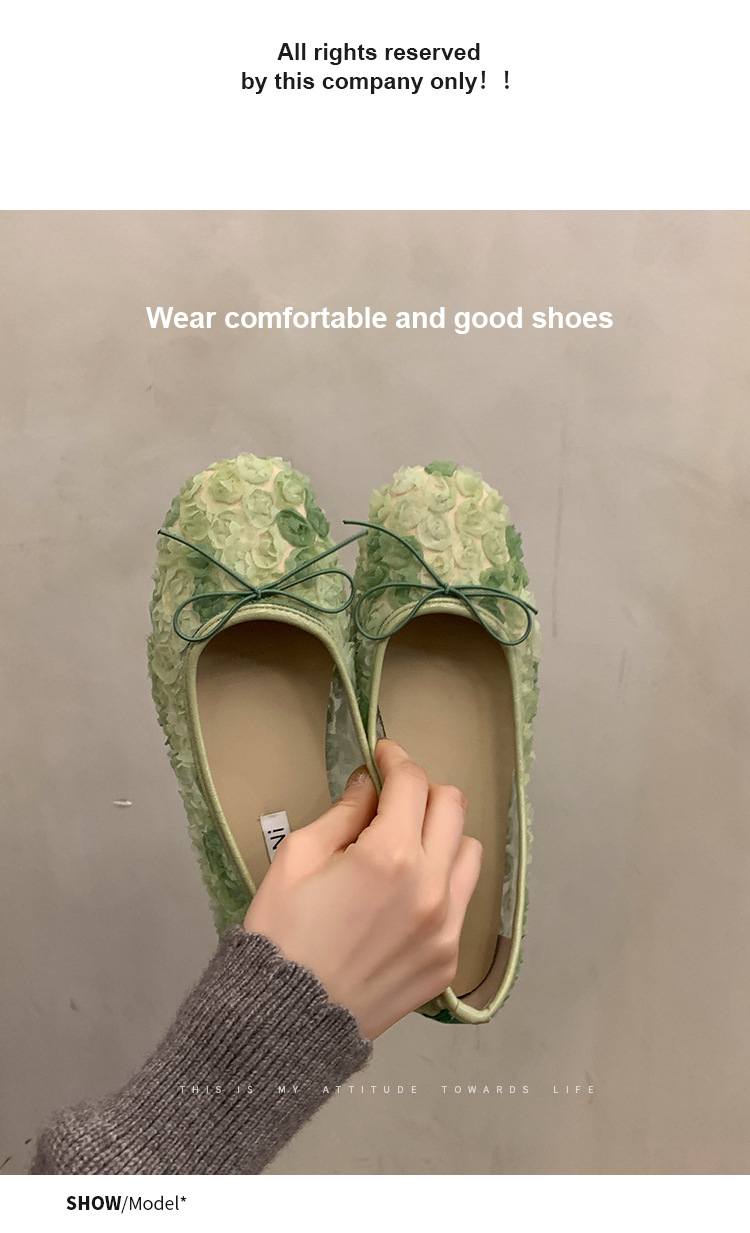 Women's French Lace Bow Shoes
