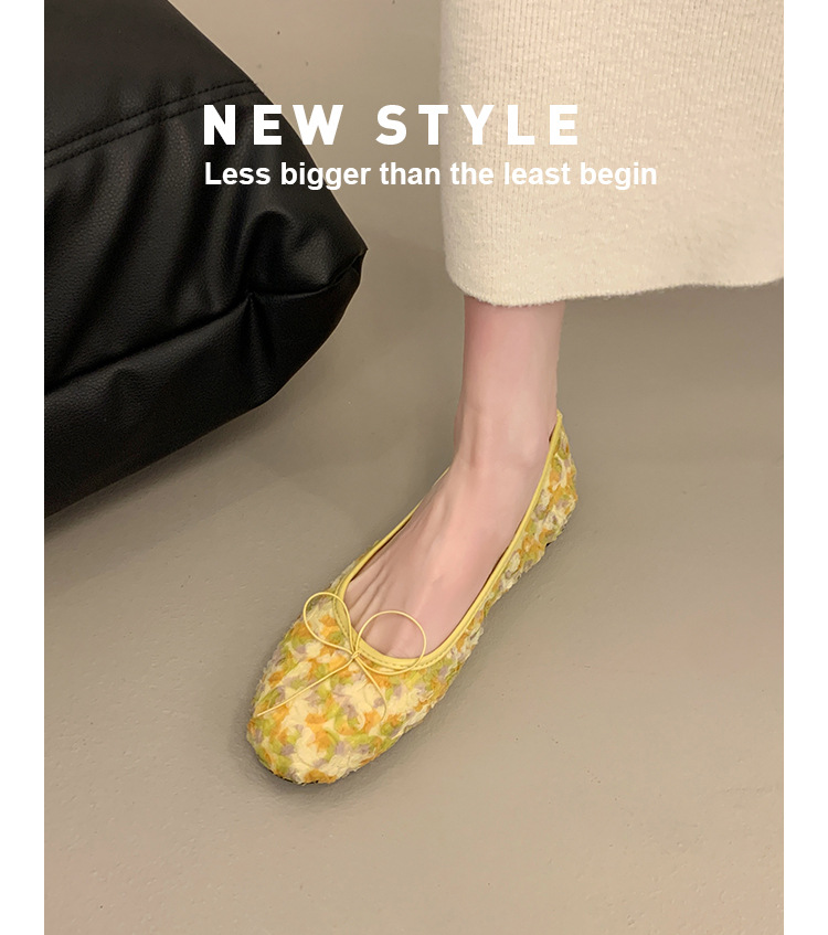 Women's French Lace Bow Shoes