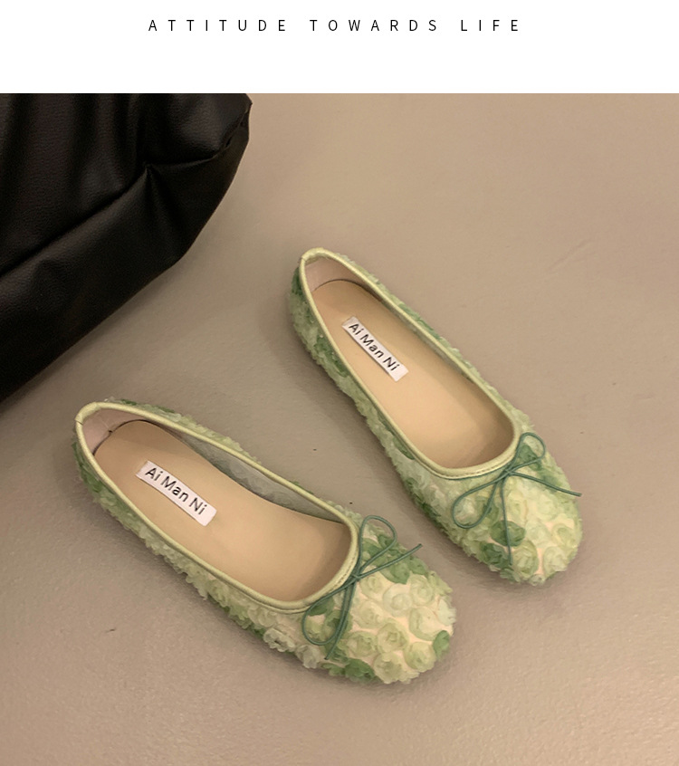 Women's French Lace Bow Shoes