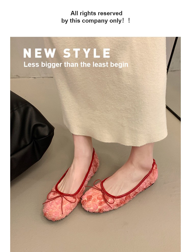 Women's French Lace Bow Shoes