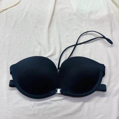Push-up Strapless Front-close Women's Bra