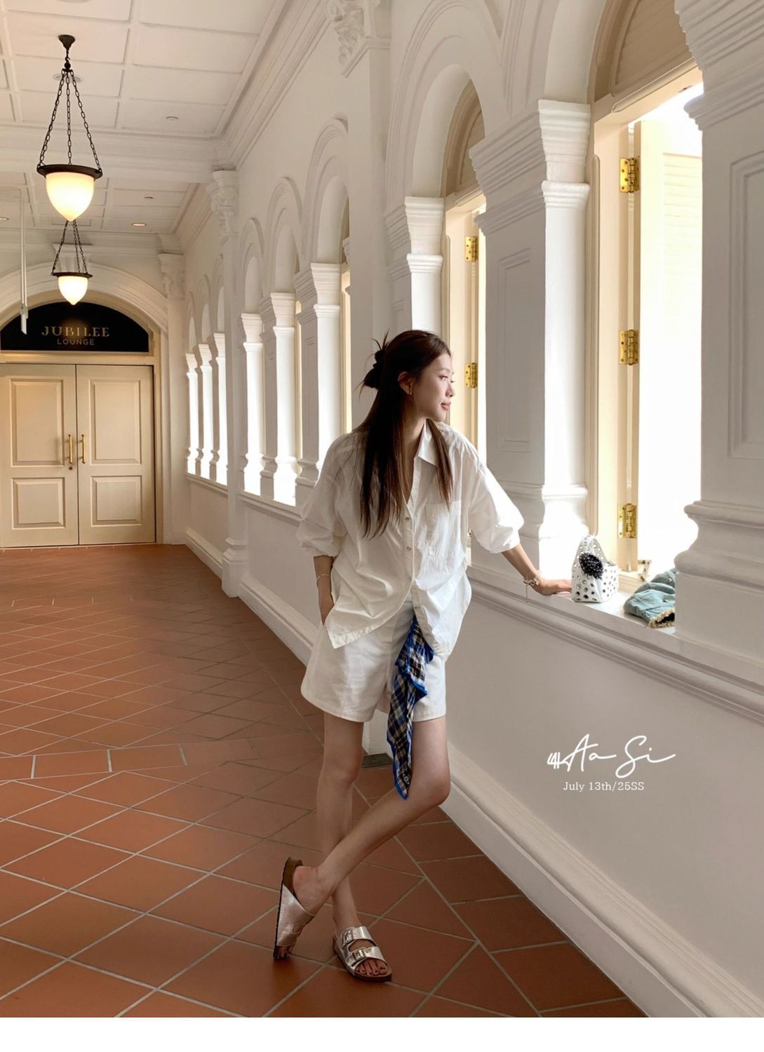 White Oversized Bubble Shirt