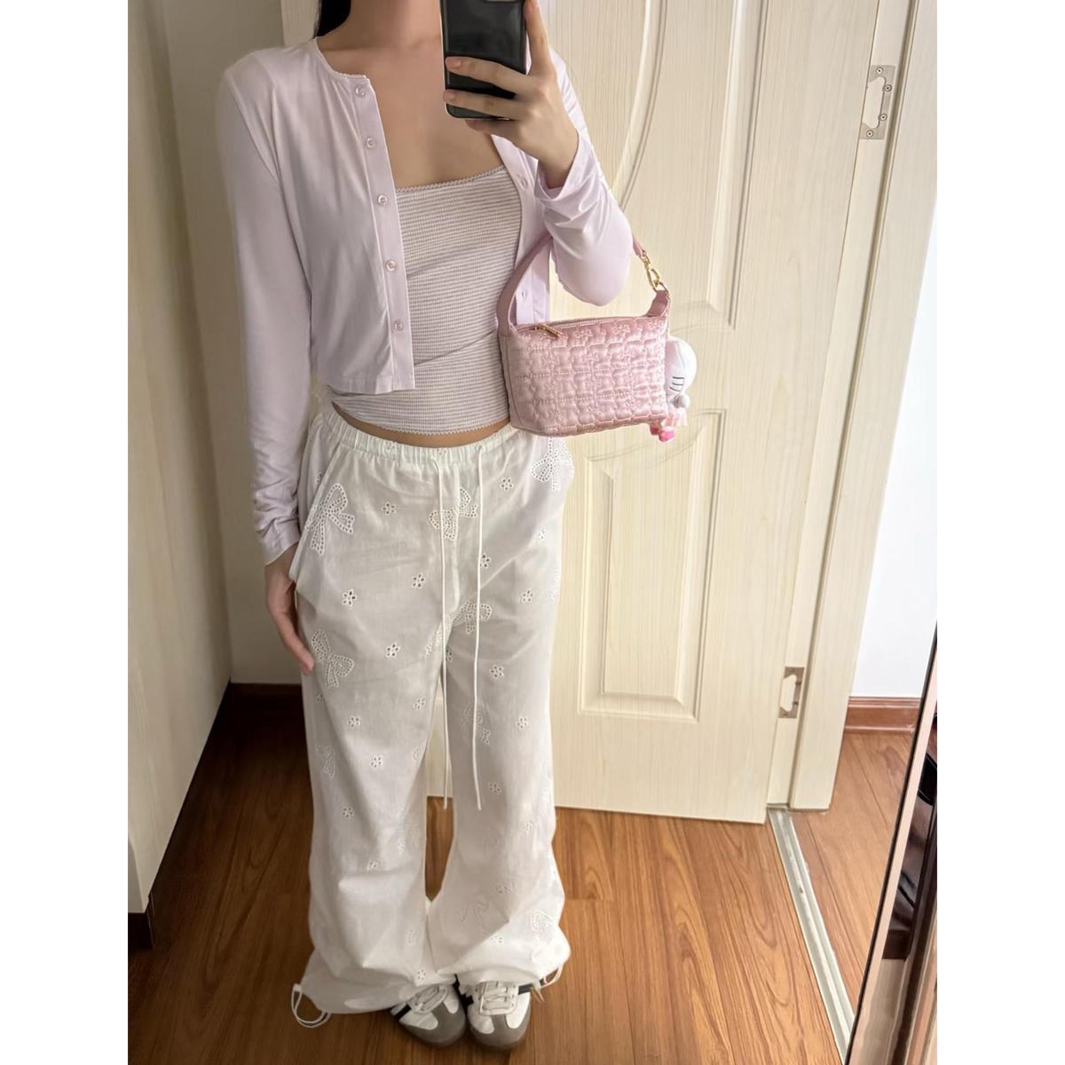 Striped Knitted Women's 2-Piece Casual Set