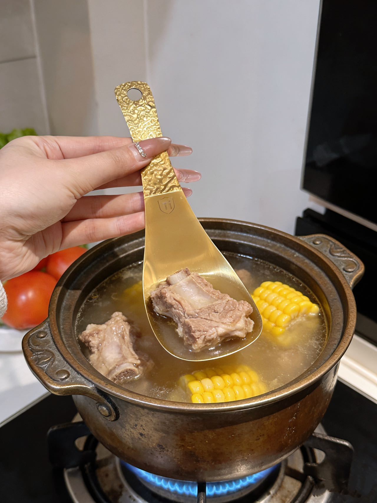 Titanium Plated Kitchen Spoon