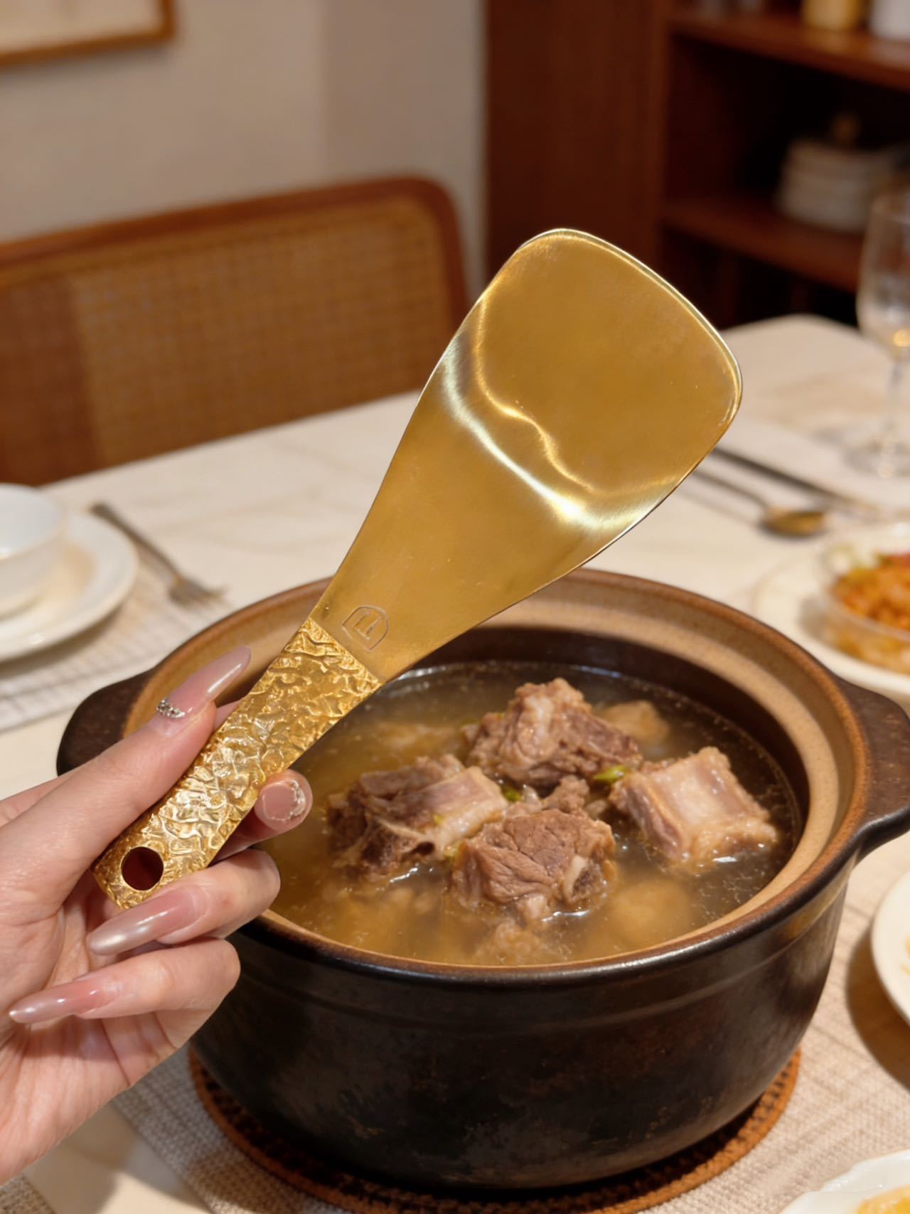 Titanium Plated Kitchen Spoon