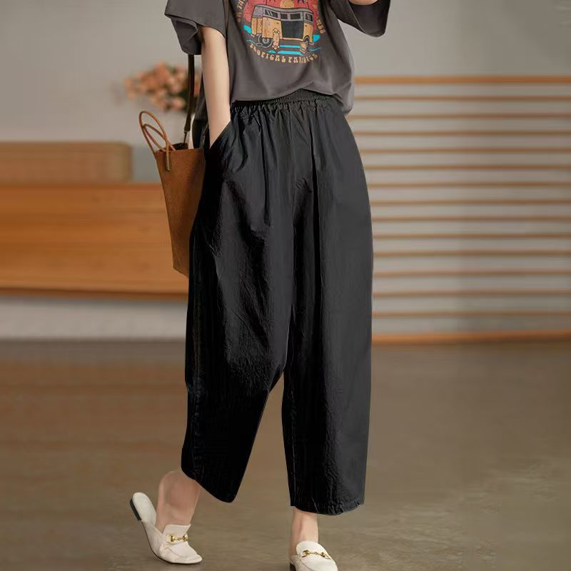 Women's High Waist Linen Pants