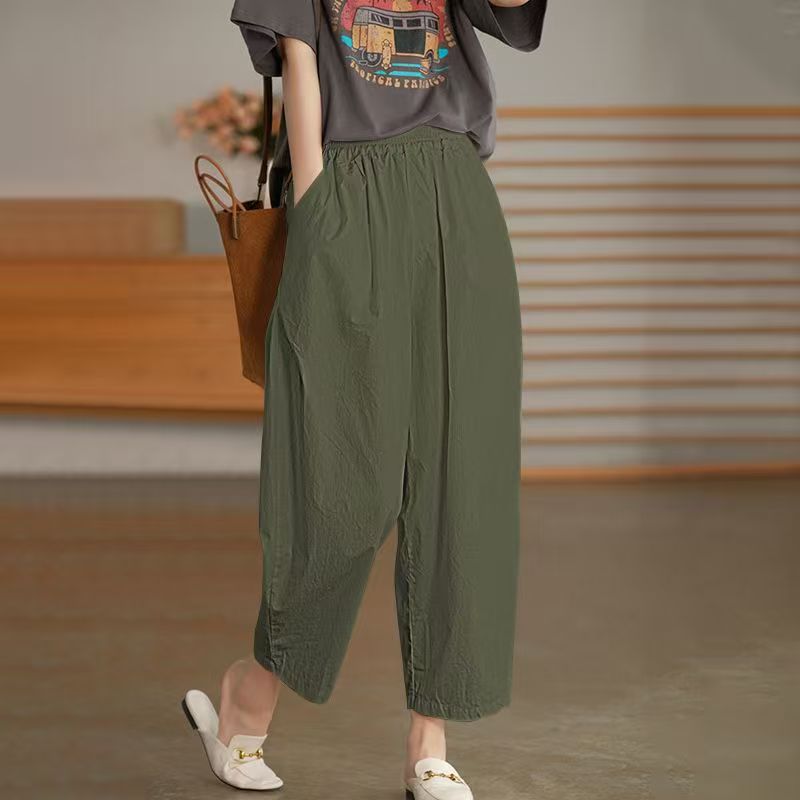 Women's High Waist Linen Pants