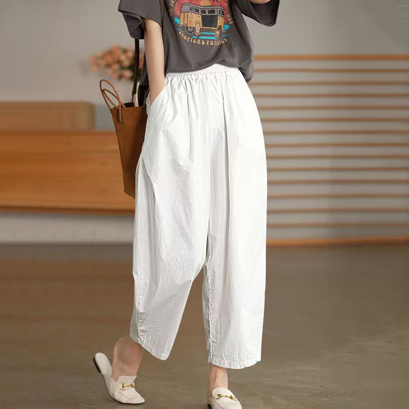 Women's High Waist Linen Pants